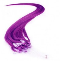 Micro Loop Hair Extensions 20" set of 10 Pieces (purple)